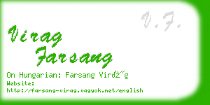 virag farsang business card